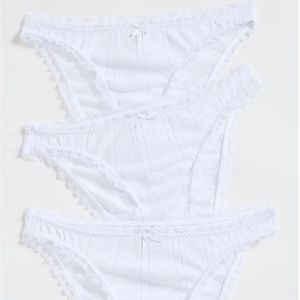 COUCOU NWOT High Rise Brief White Underwear
